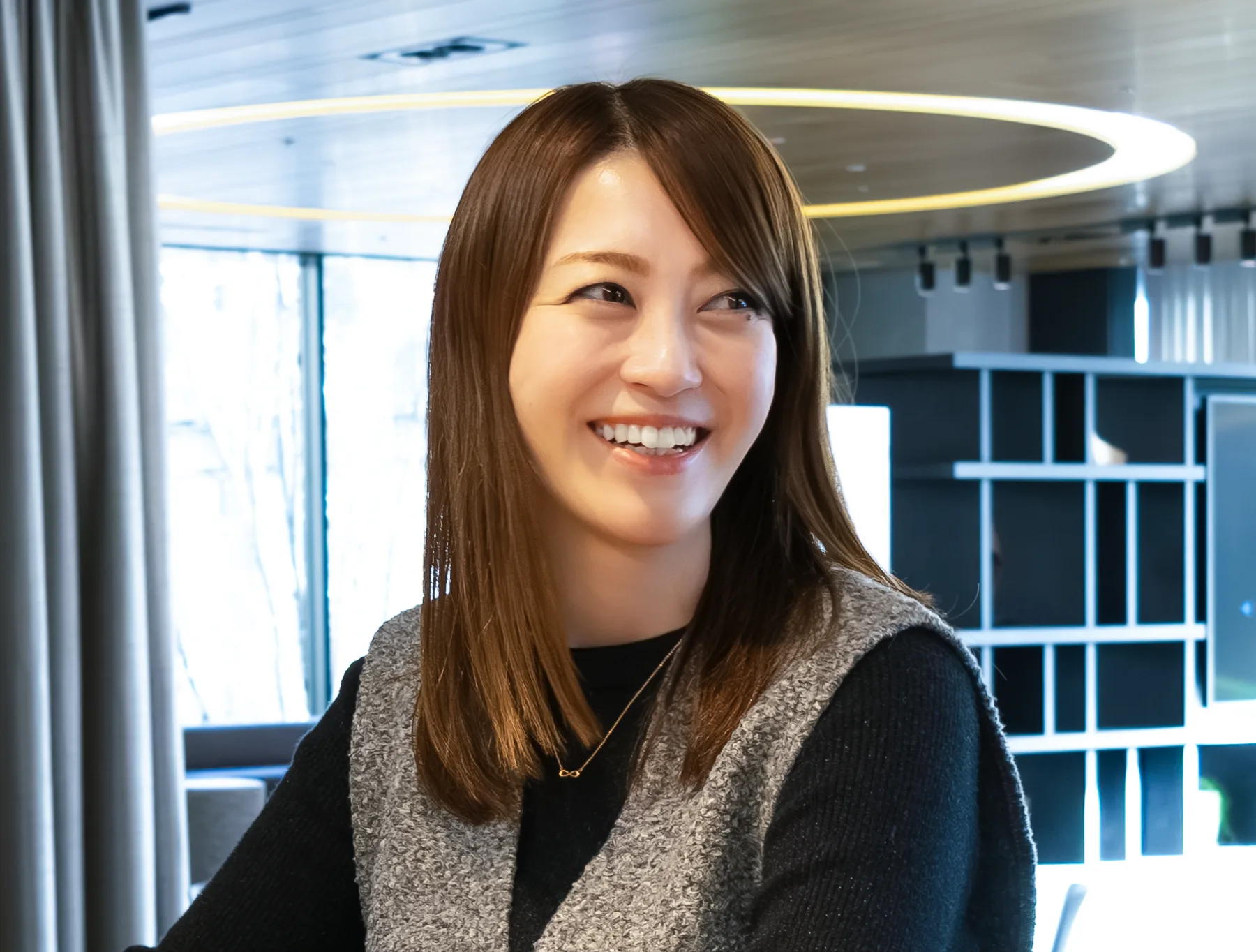 インタビューの様子